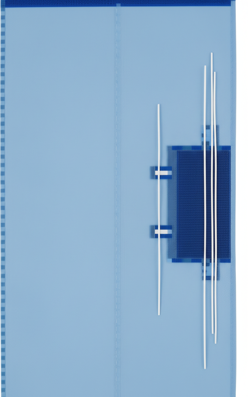 Hook-and-loop line holder detail