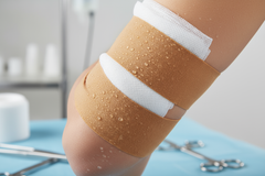 Securing Dressing on Elbow