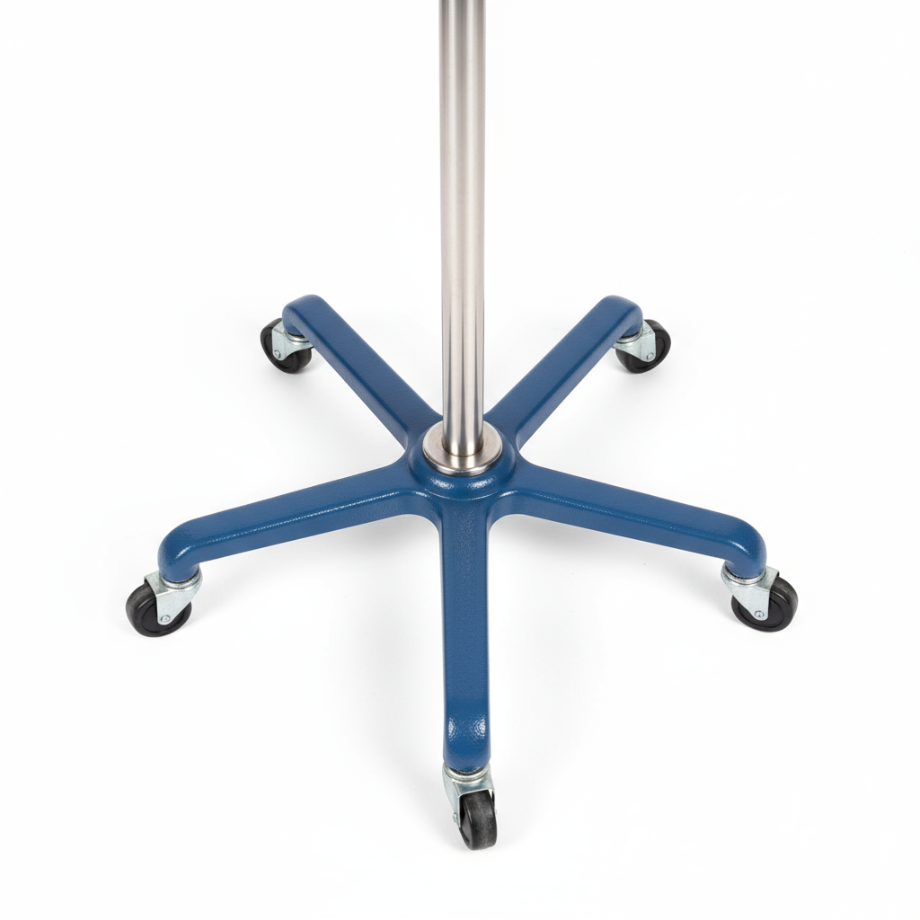 Top-down view of six-leg base