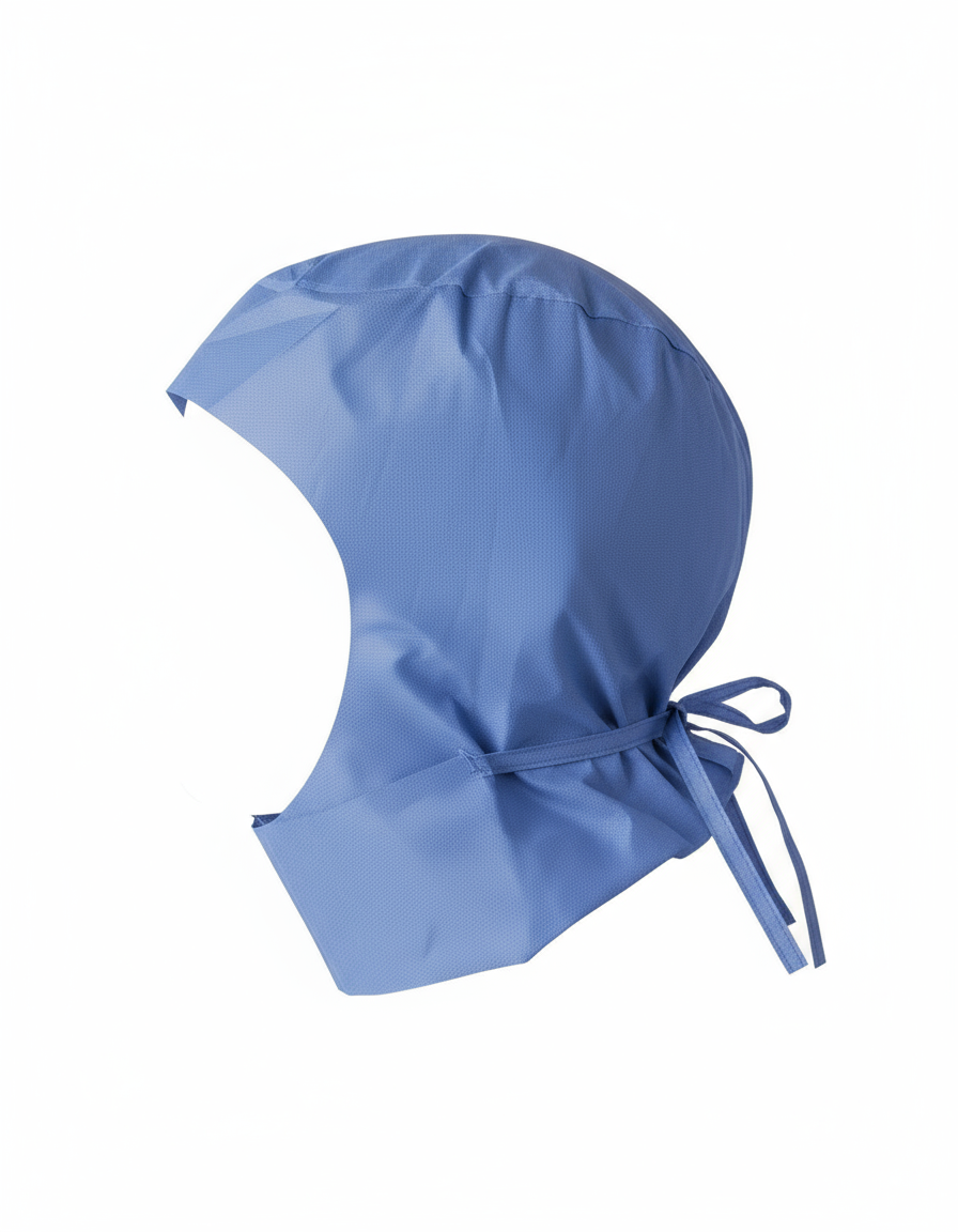 Side view of surgical hood