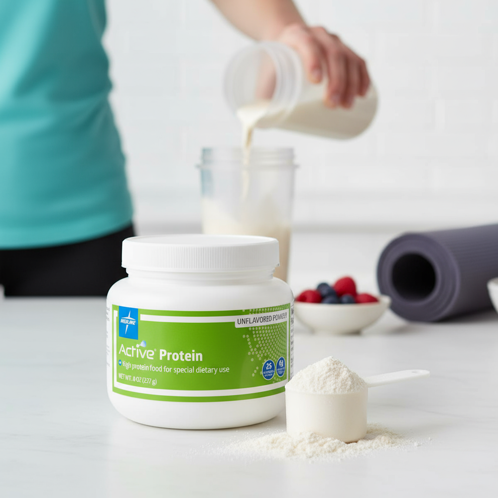 Lifestyle shot with measuring scoop