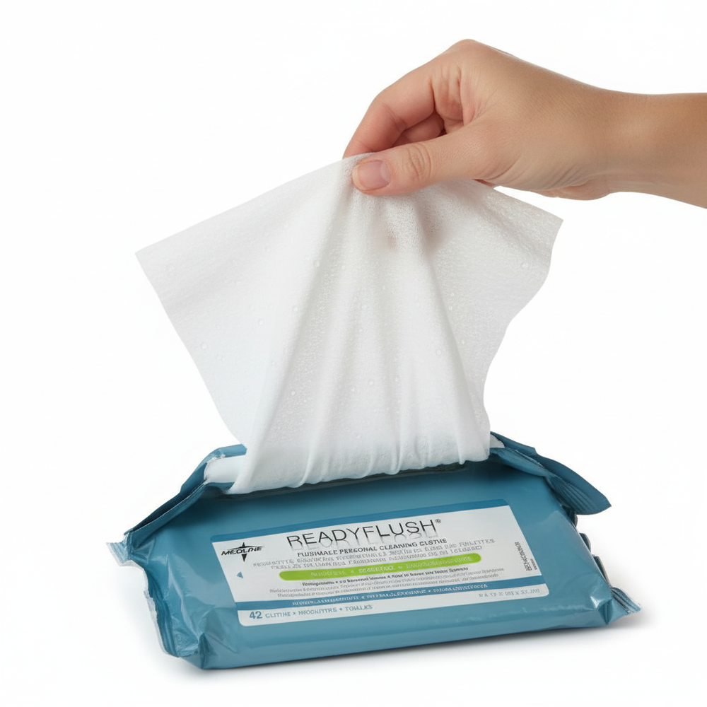 Close-up detail of wipe texture