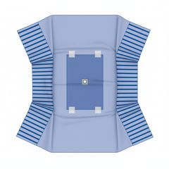 Overhead top-down view