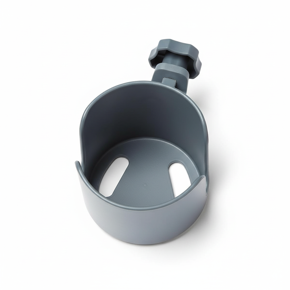 Top-down view of cup holder opening