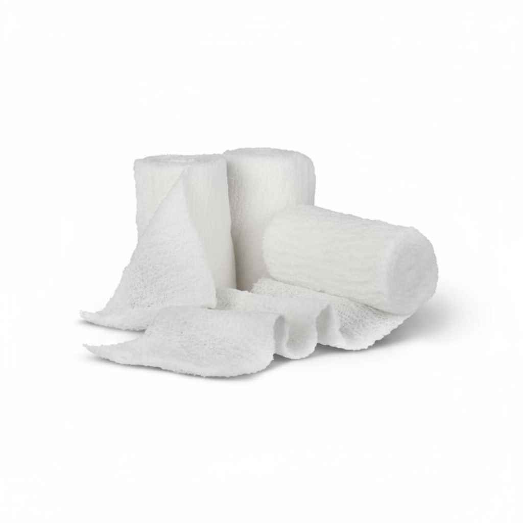 Partially unrolled bandage