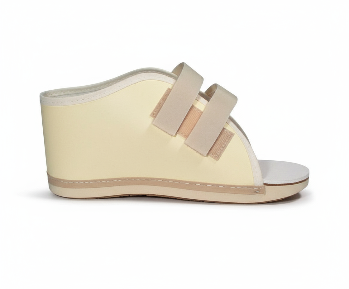 Side view of post-op shoe