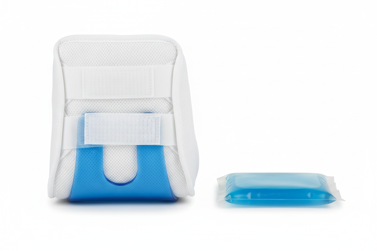 Back view with gel pack