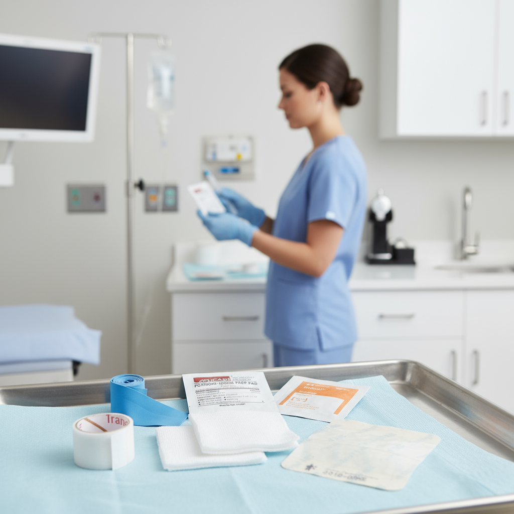 IV start kit in clinical setting