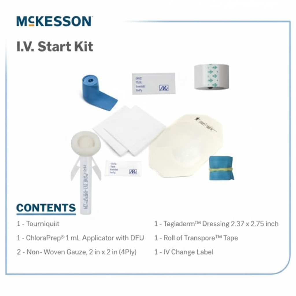 Kit components arranged