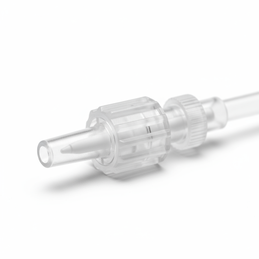 Luer lock connector detail