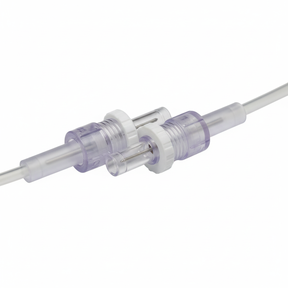 Luer lock connector detail