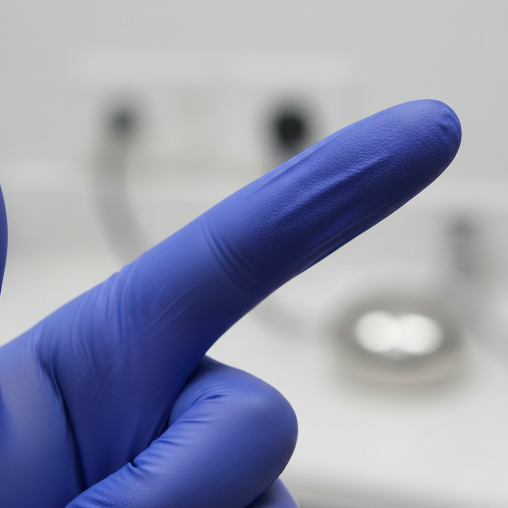 Macro shot of nitrile material