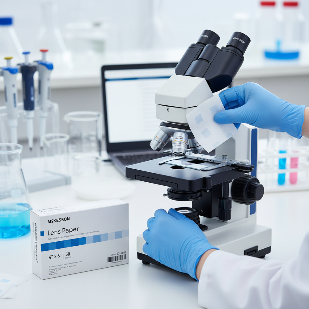 Microscope cleaning demonstration