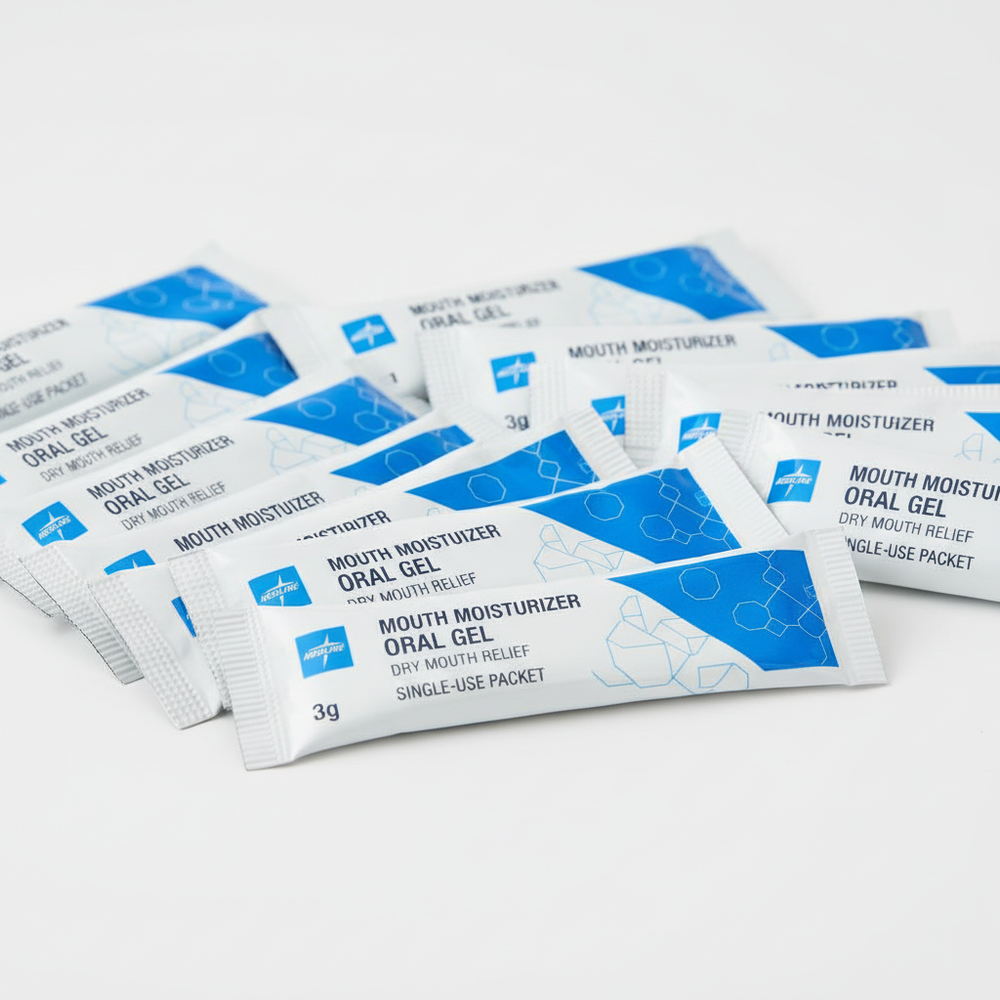 Mouth moisturizer gel packets