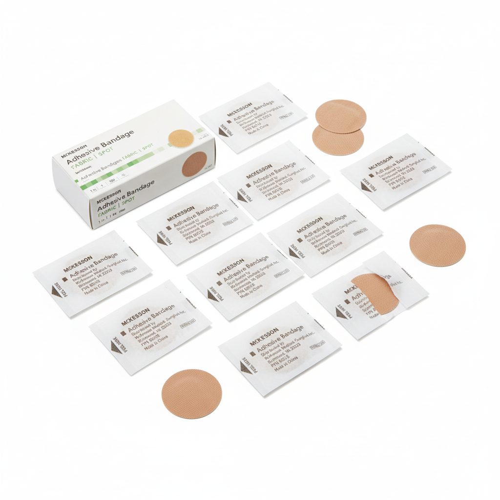 Multiple bandages flat lay