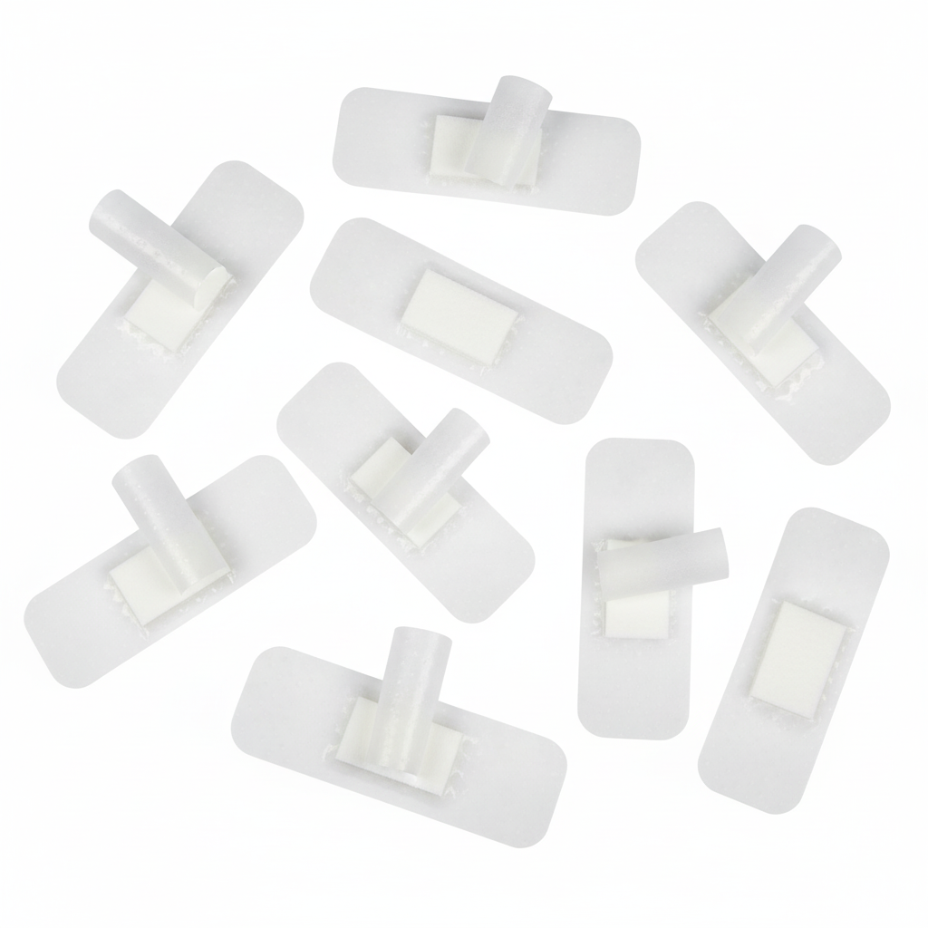 Multiple bandages showing dimensions