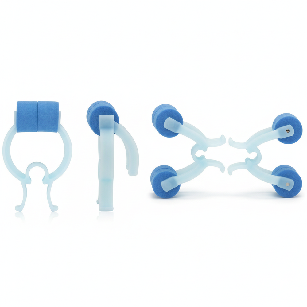 Multiple nose clips showing different views