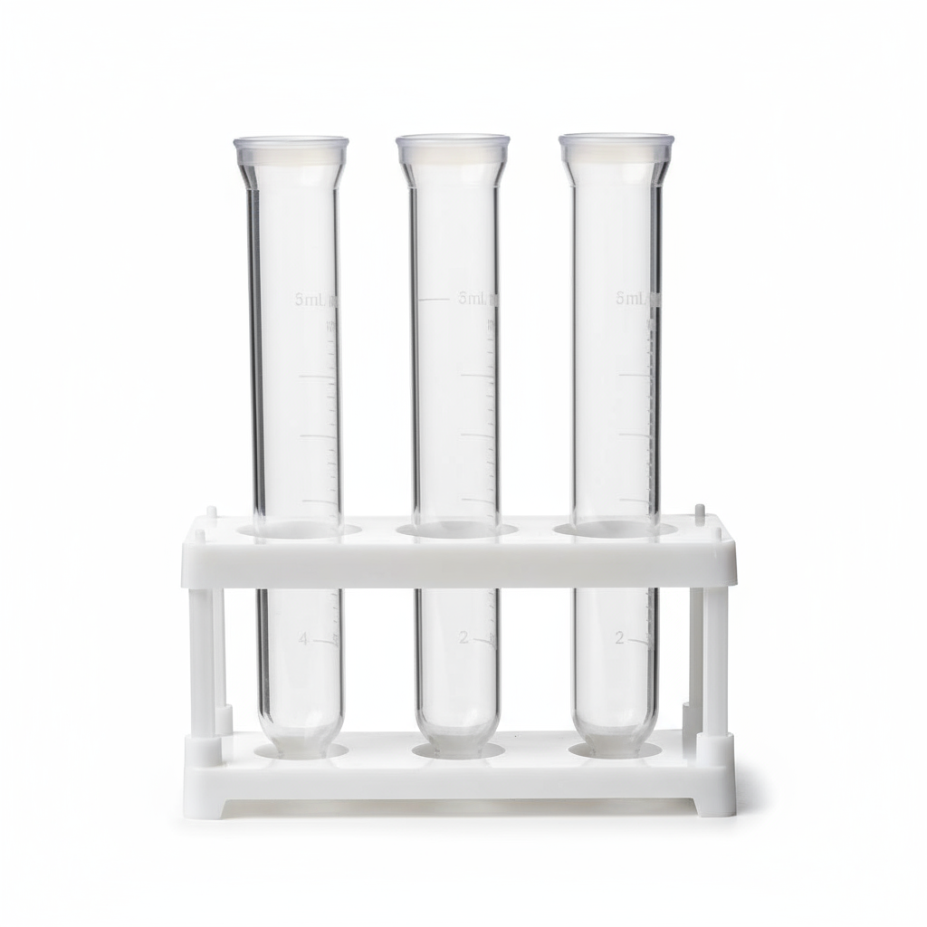 Multiple tubes in rack