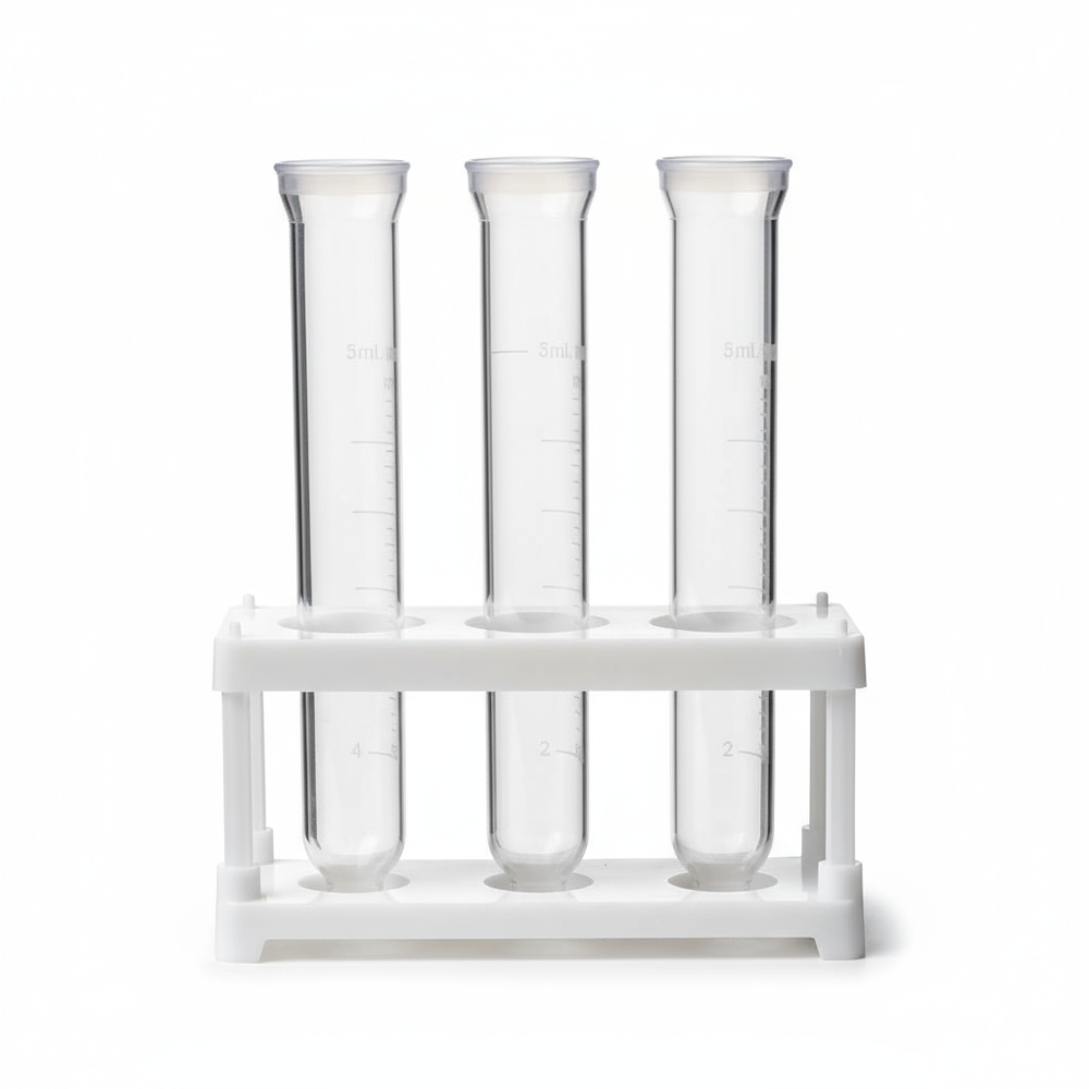 Multiple tubes in rack