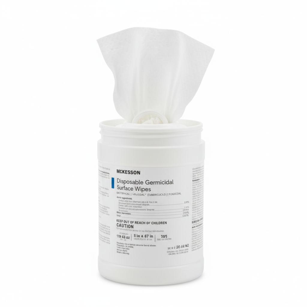 Open container showing wipes