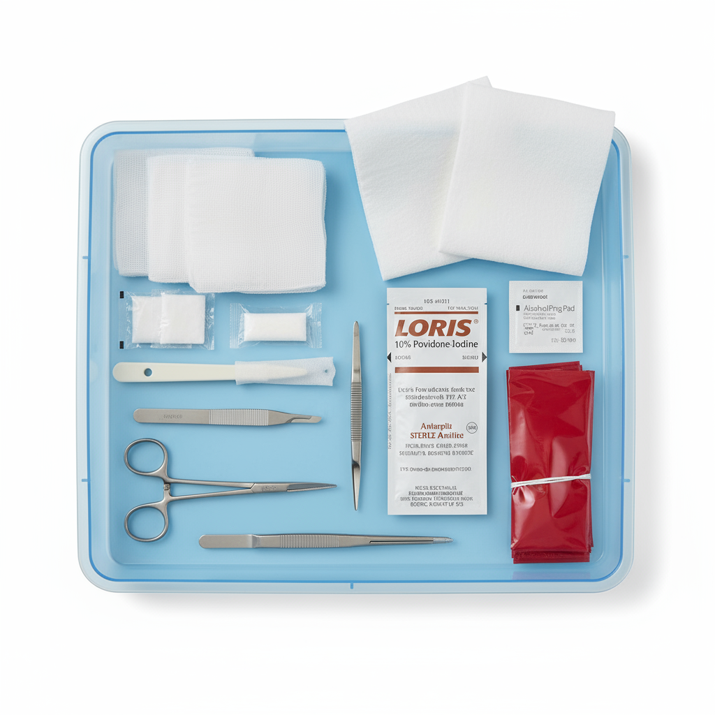 Overhead view of all components