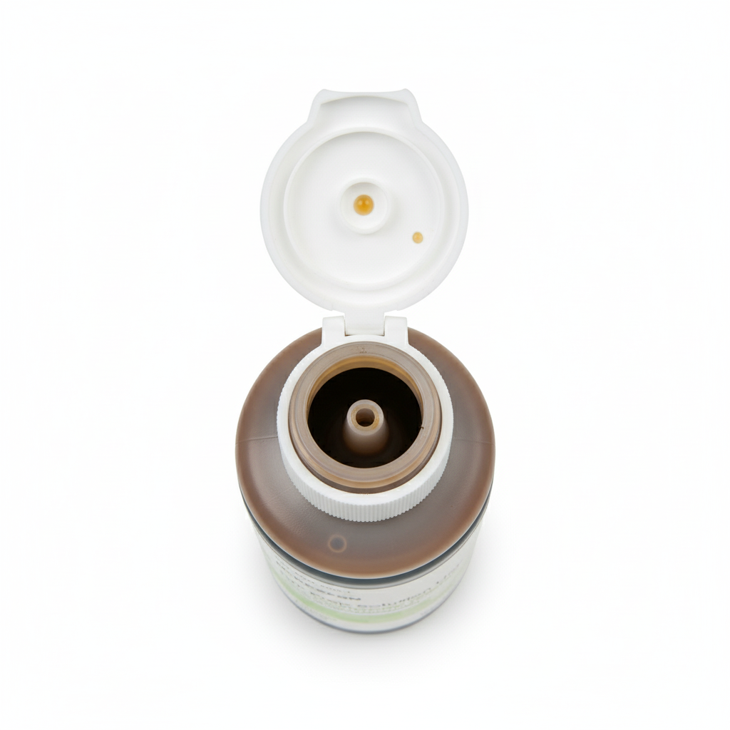 Overhead view of cap design