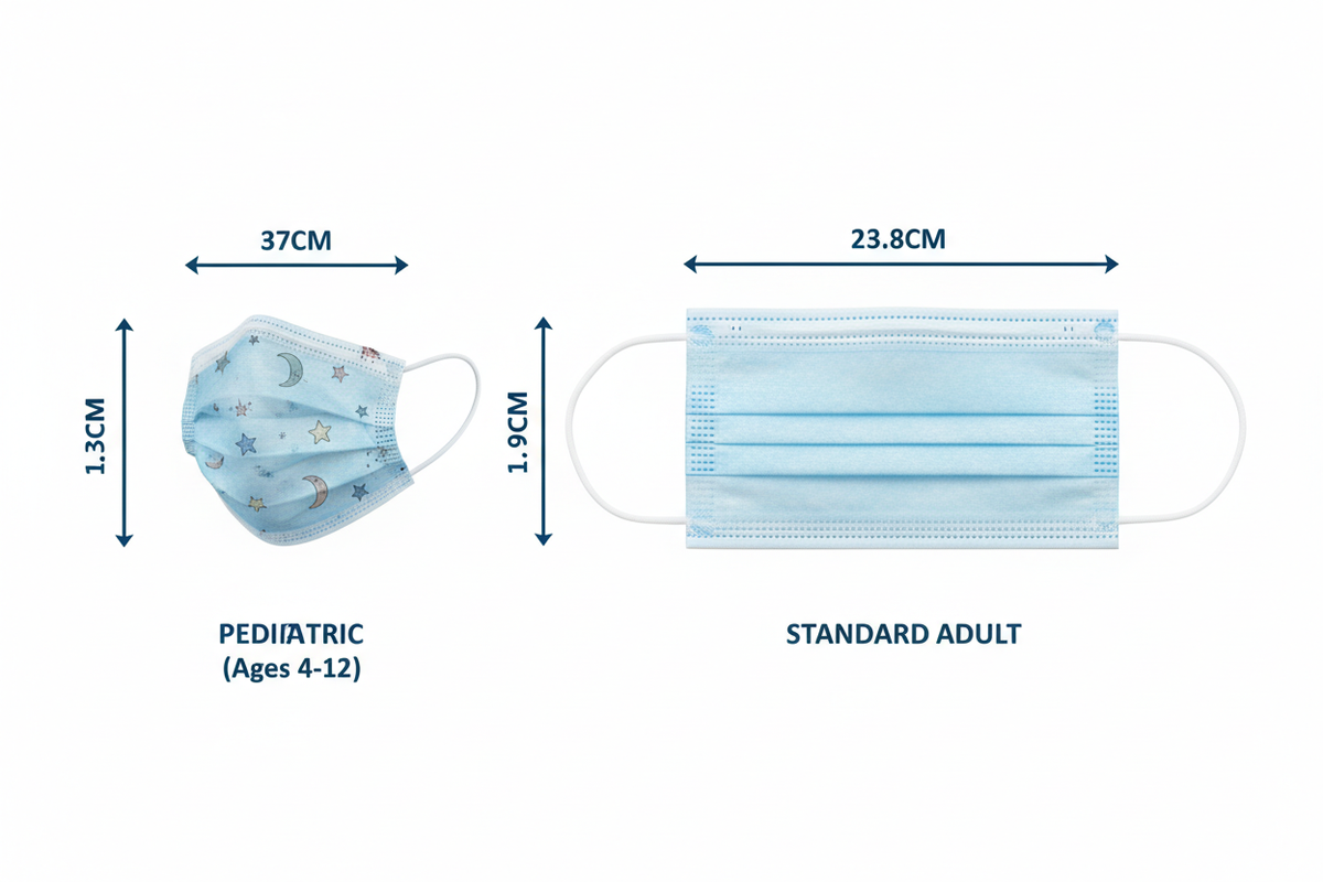 Pediatric vs adult mask size