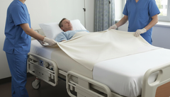 Positioning on hospital bed