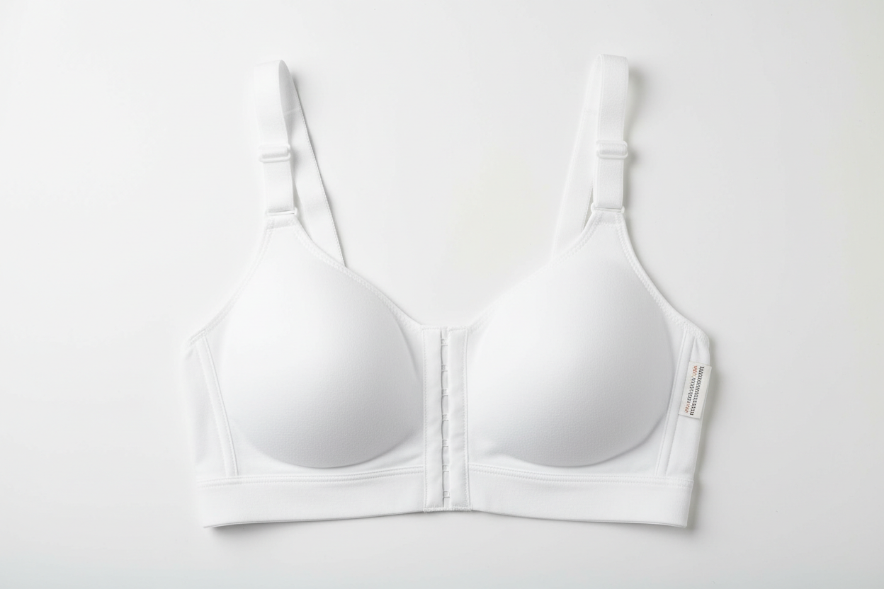 Post-surgical bra front view