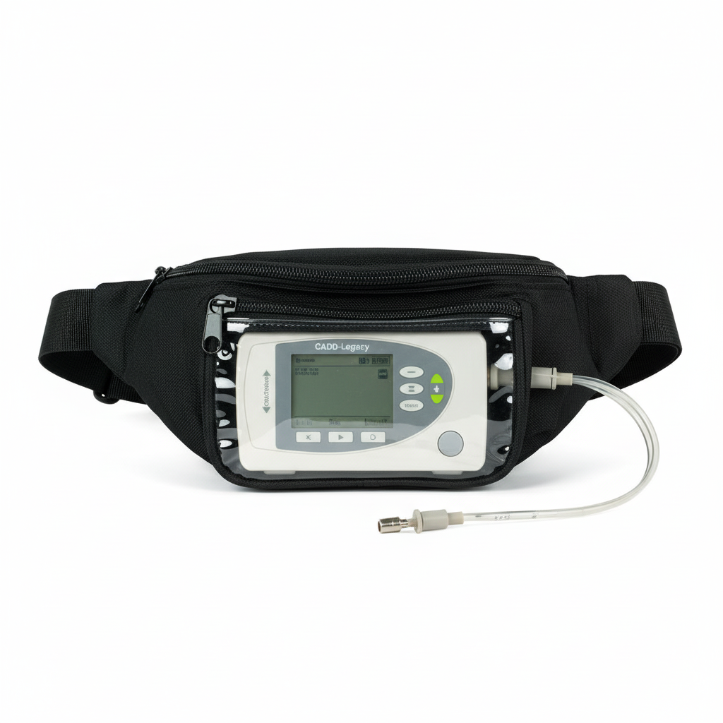 Pouch with CADD device inside