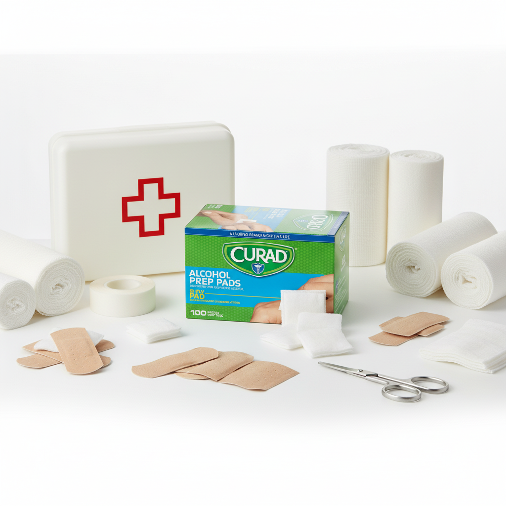Prep Pads with First Aid Supplies