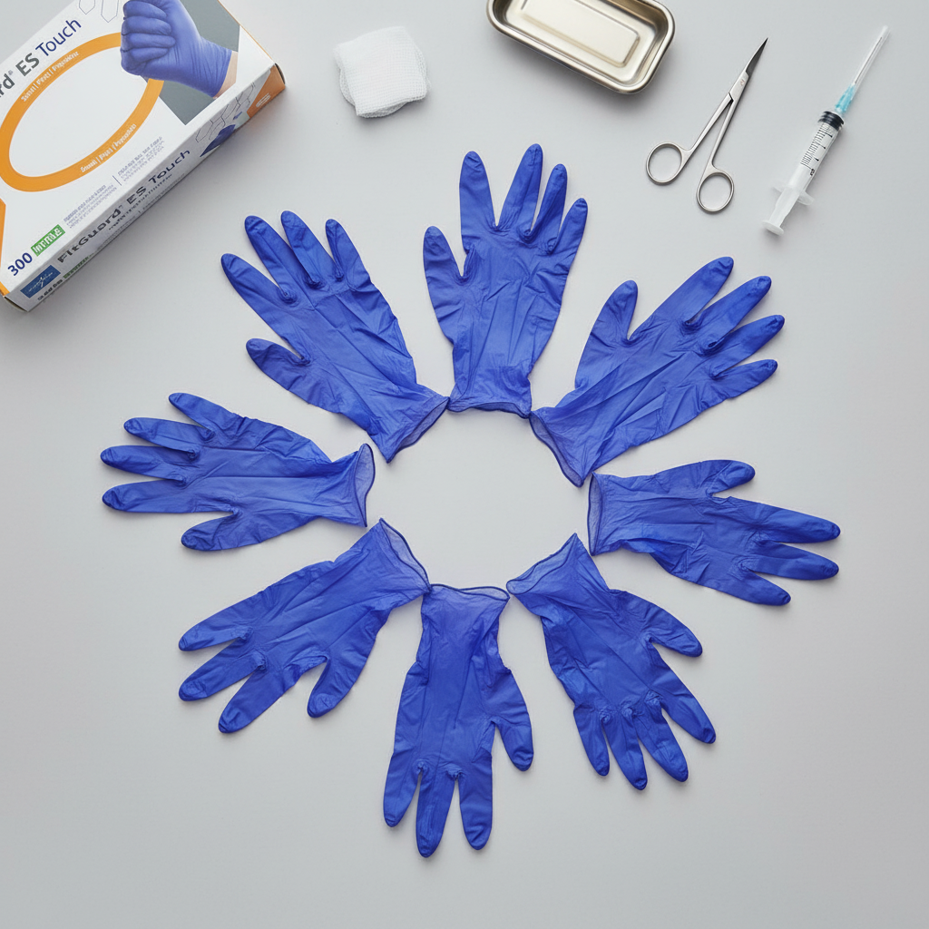 Product arrangement flat lay