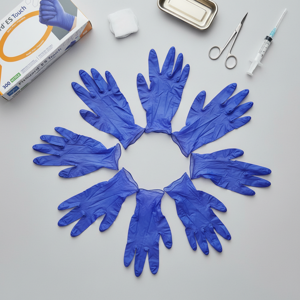 Product arrangement flat lay