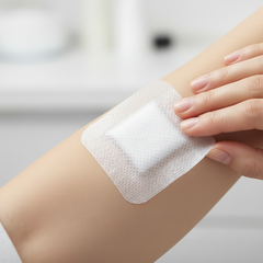 Product being applied