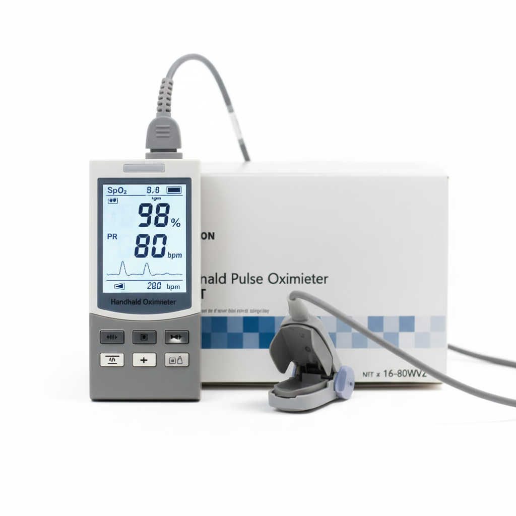 Pulse oximeter front display