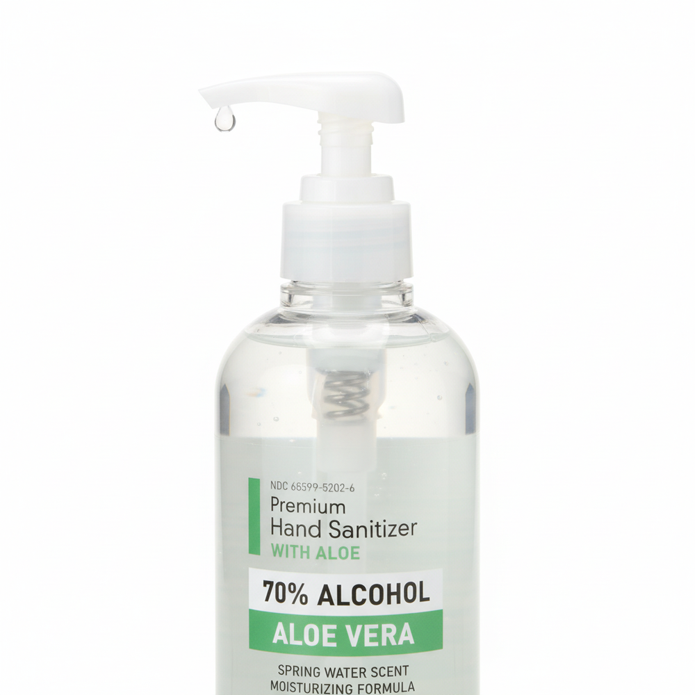 Pump dispenser and label detail