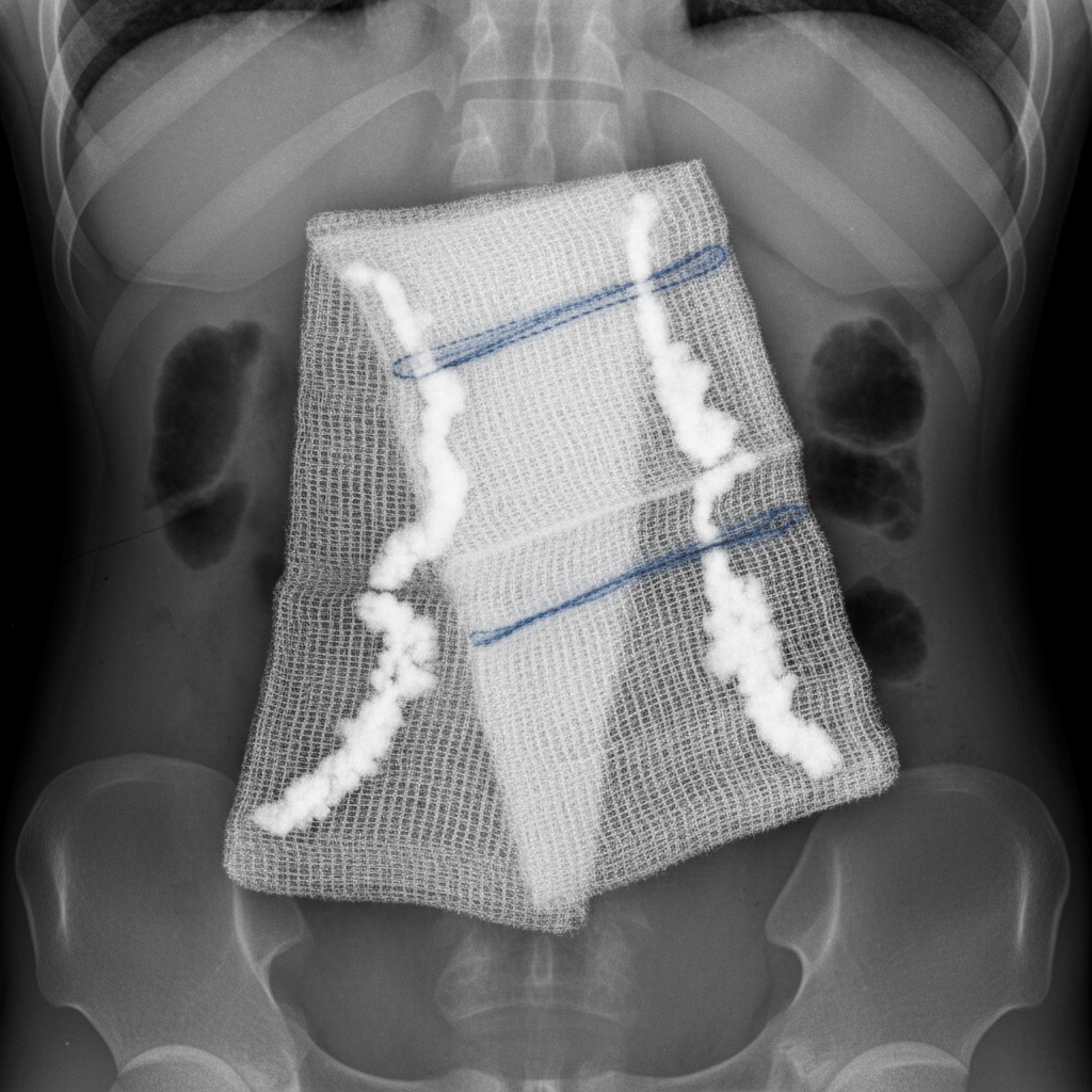Radiopaque visibility on x-ray