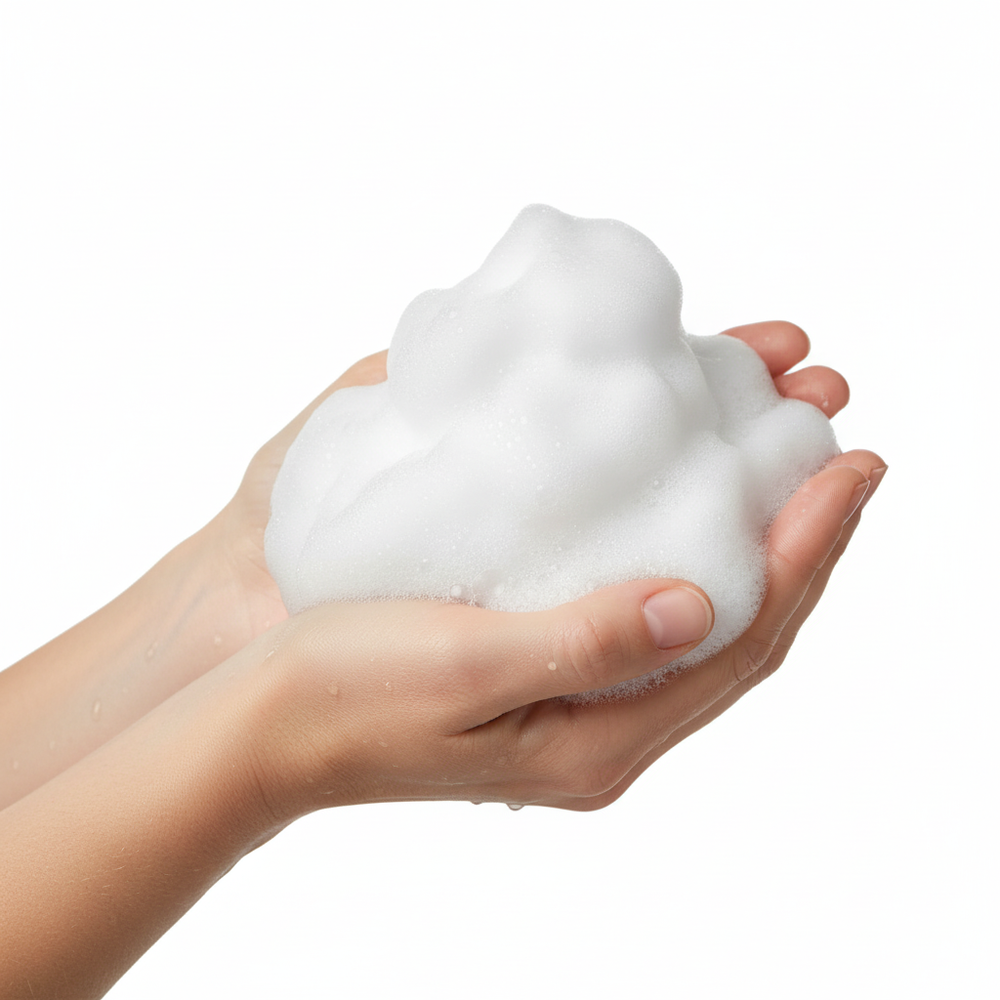Rich foam lather demonstration