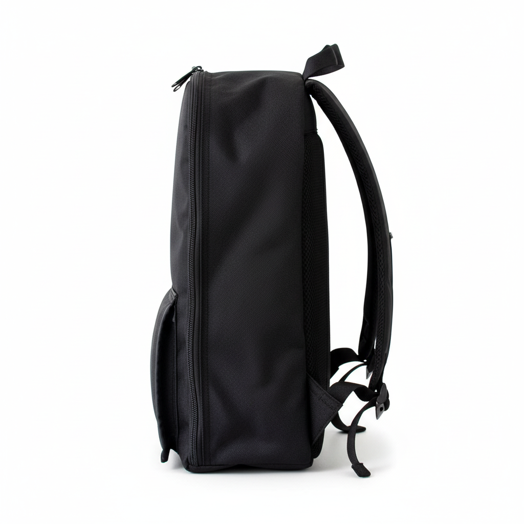 Right side view of feeding pump backpack