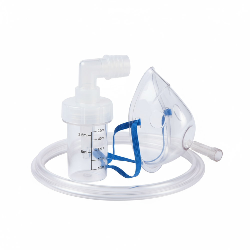 Side angle view of nebulizer