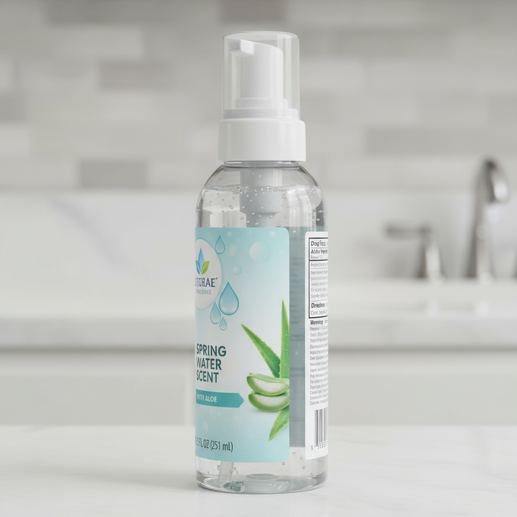 Side profile of bottle