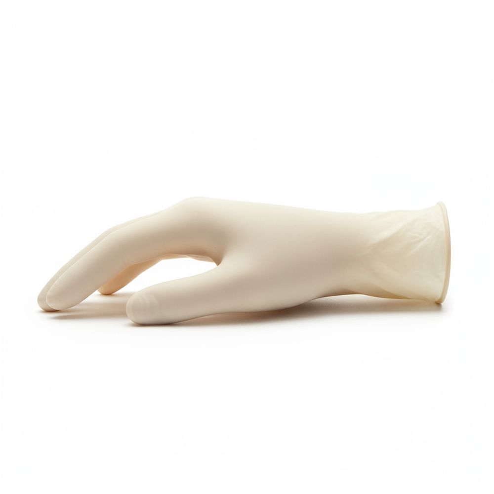 Side profile of glove