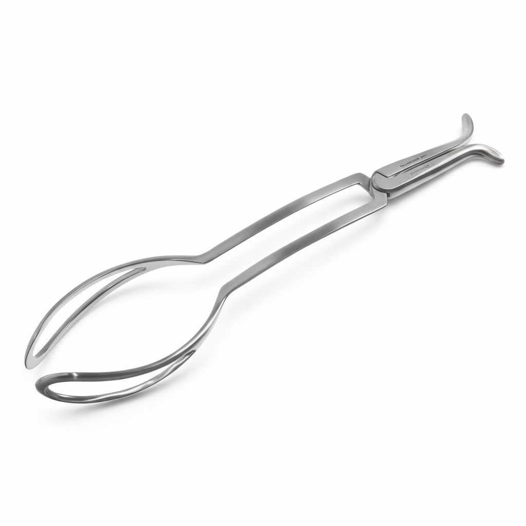 Side profile showing blade curvature and ergonomic handles