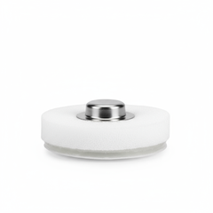 Side profile showing foam backing thickness