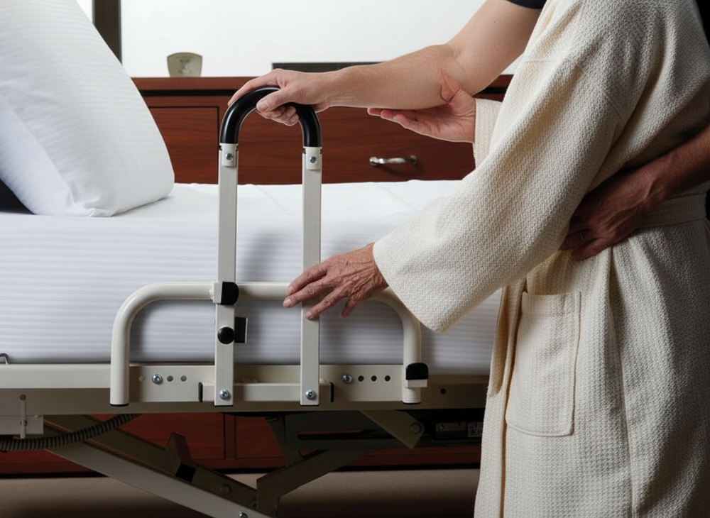 Side Rail Lowered Position