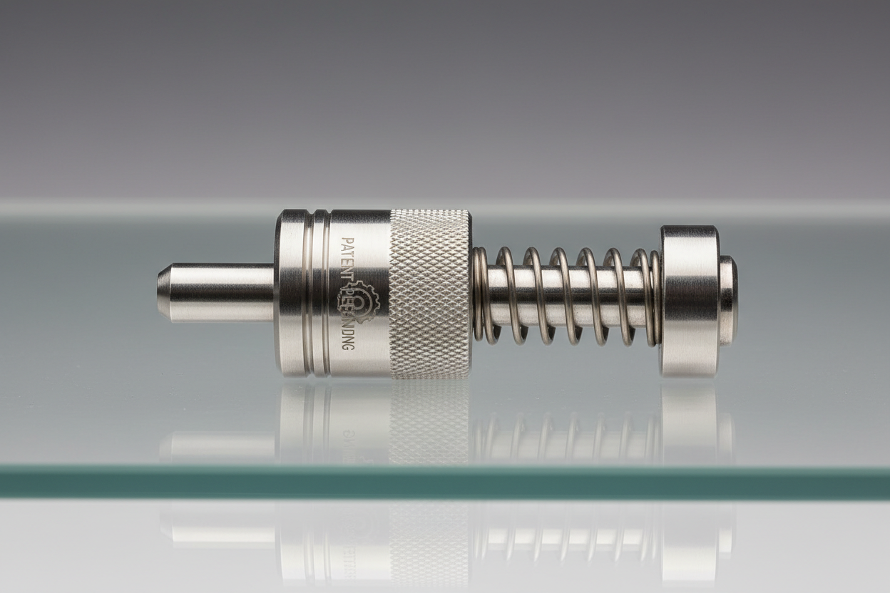 Side view of arm lock pin