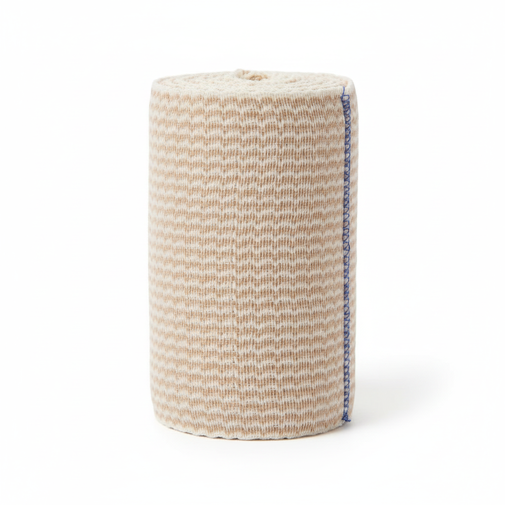 Side view of bandage roll