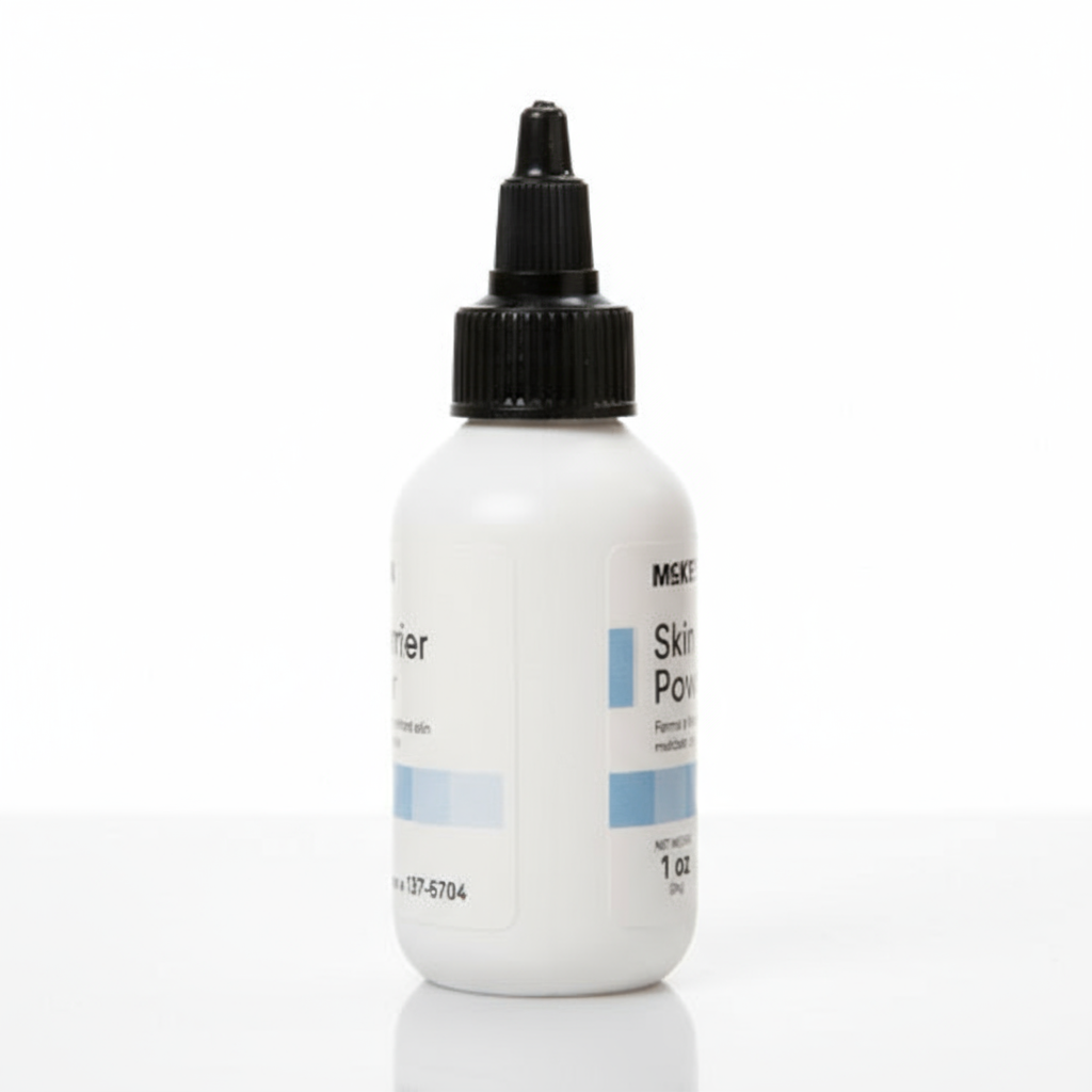 Side view of puff bottle