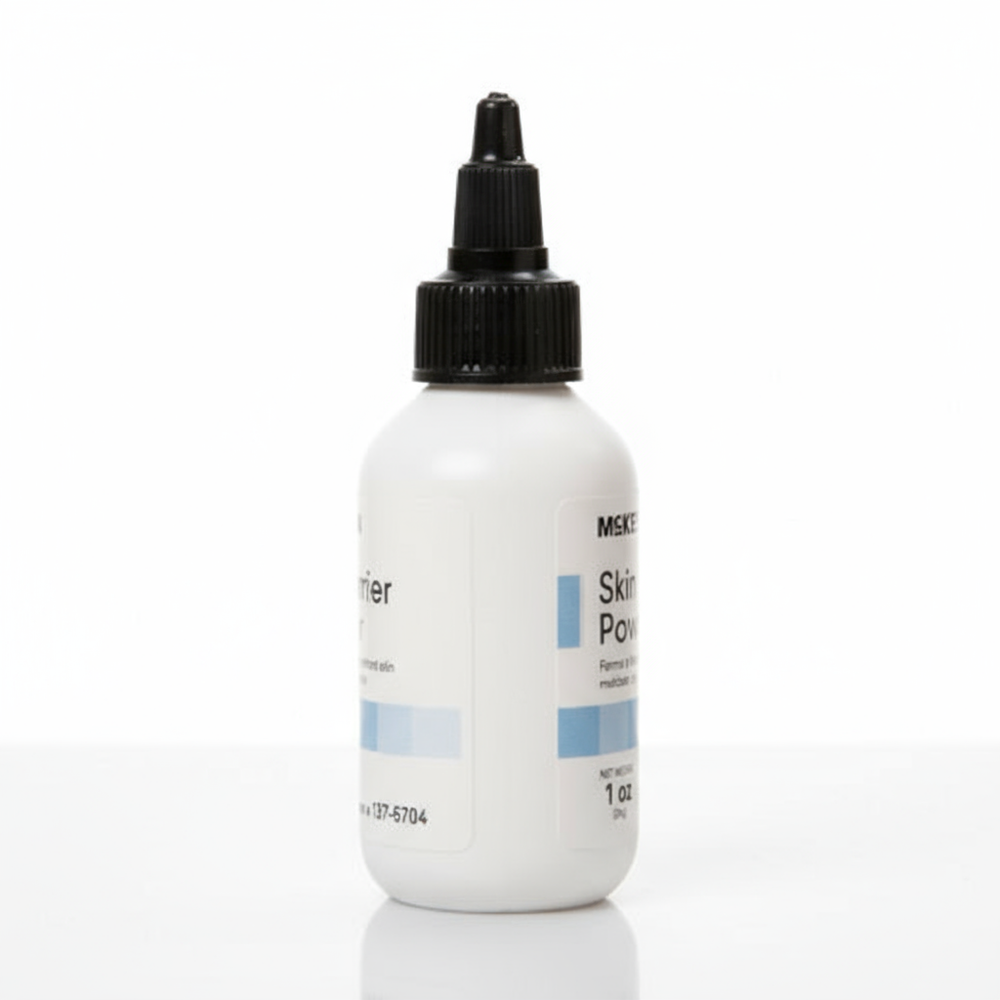 Side view of puff bottle