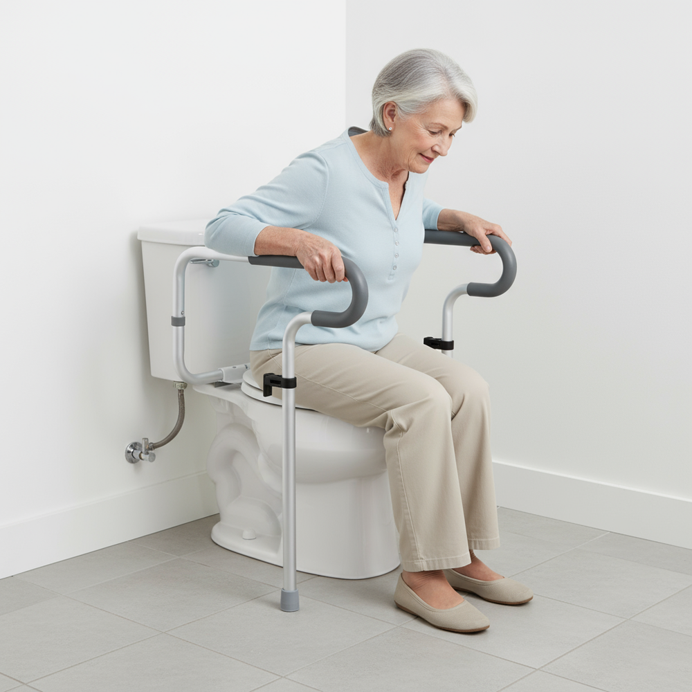 Side view showing installation